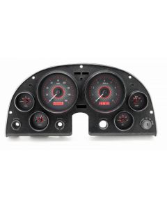 Gauge will be carbon fiber style background with red lighting. 